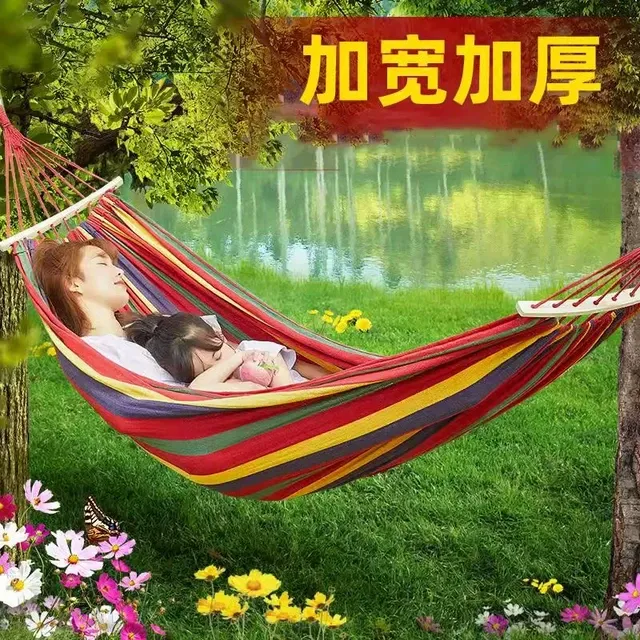 成人吊床加厚户外秋千野外防侧翻掉大人双人吊椅宿舍室内露营儿