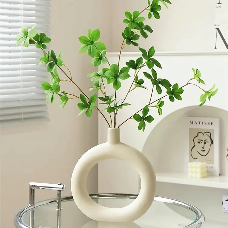 花瓶陶瓷ins风网红爆款仿真花绿植马醉木客厅摆件装饰品插花高档