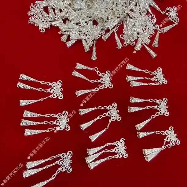 铁合金项链 铁合金项链 亮银挂件diy项链饰品配件（50个一包）