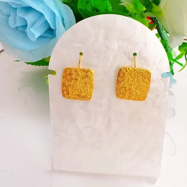 合金耳饰 MG 时尚四方型耳环0.05g