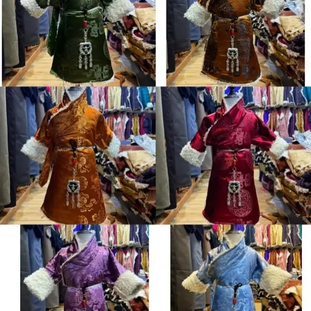 藏式加绒保暖藏袍童装演出服过年服装可爱时尚藏装（0-1岁宝宝）