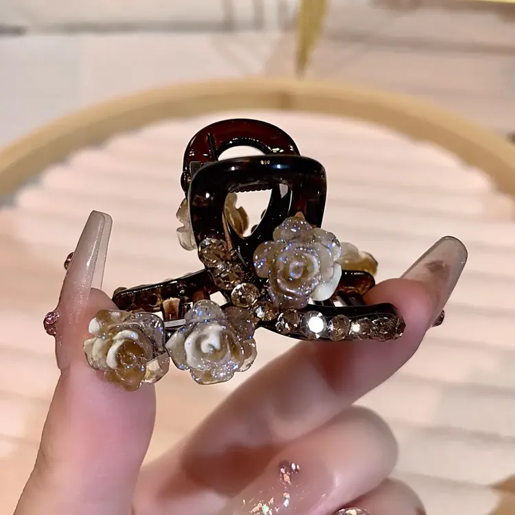 4.5公分小抓夹百搭轻奢优雅小香风发夹头饰时尚发卡夹子法式网红