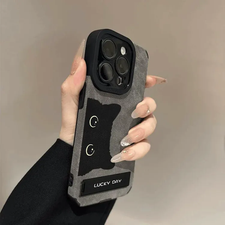 探头小猫适用iPhone苹果16手机壳pro新款promax外壳15plus带支架1