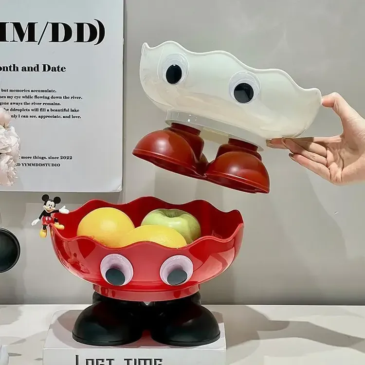 【包邮】家用高脚水果盘零食盘果盆客厅茶几高颜值糖果零食菜篮子