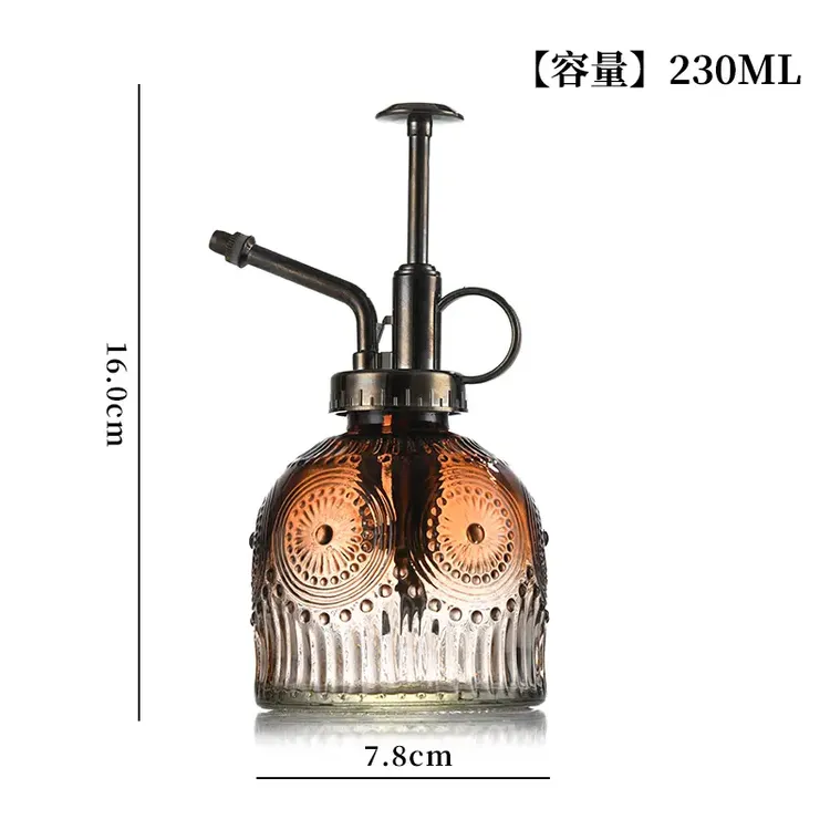 养花园艺家园艺浮雕喷壶浇花玻璃喷雾喷雾器喷洒气压水壶小型浇水