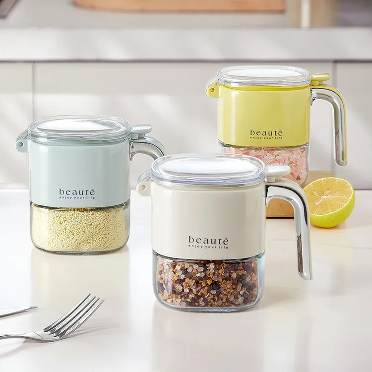 调料盒厨房家用盐罐调料罐密封防潮收纳盒油壶玻璃调味瓶罐子