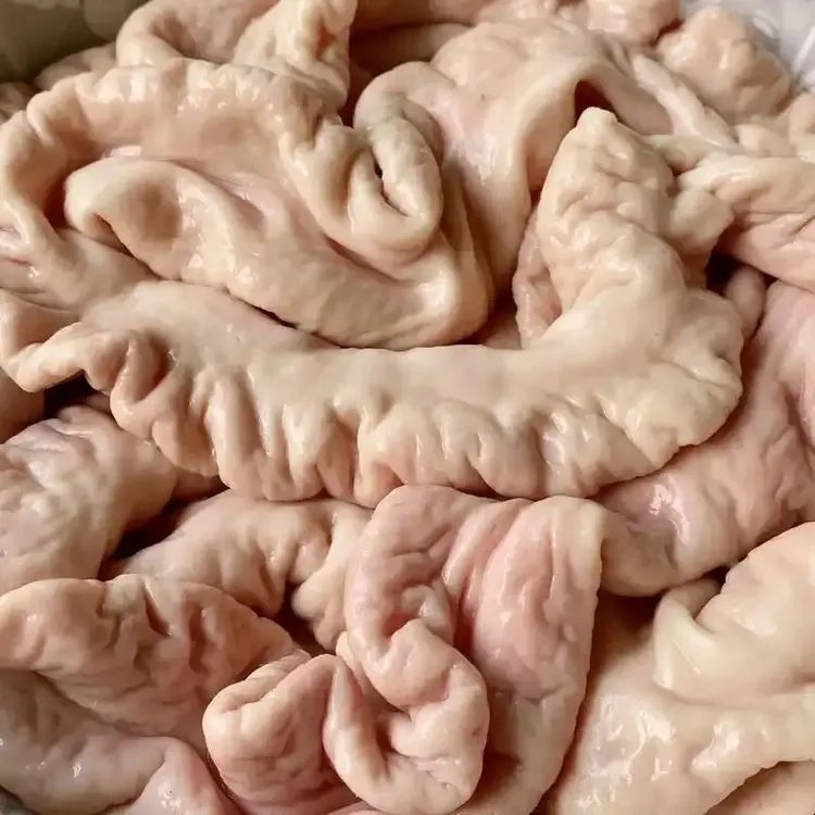 苏北美食猪大肠 青菜烧大肠