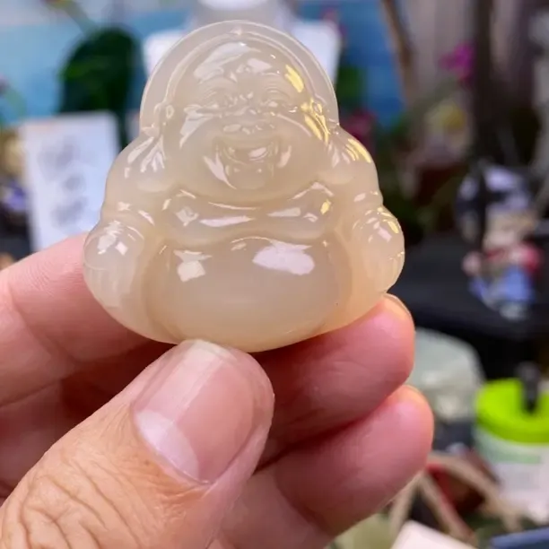 和田玉藕粉40大佛