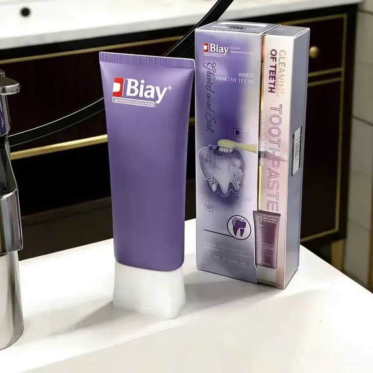 加拿大进口冰川泥盐健齿去黄美白牙膏