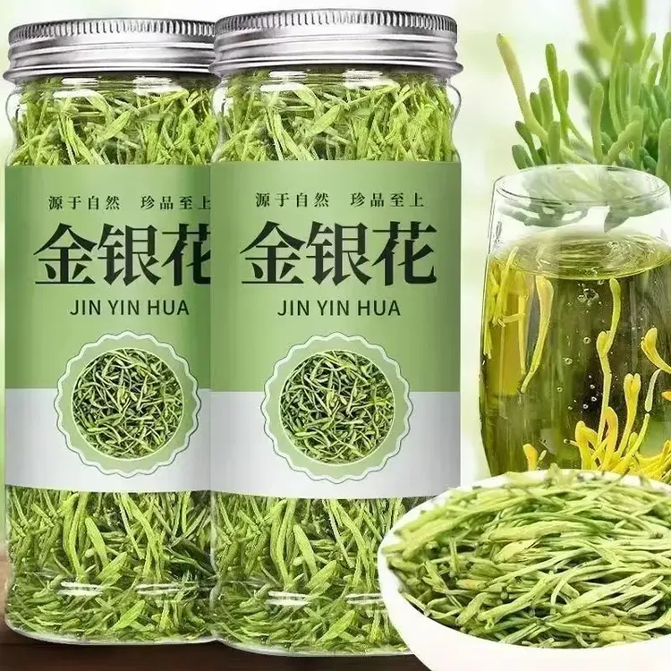 新货正宗金银花特级手选金银花干货热去排花火毒热菊花茶金银花茶
