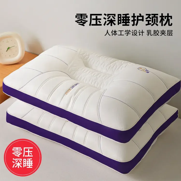 乳胶枕头枕芯护颈椎助睡眠成人记忆家用学生宿舍枕头单人专用HR