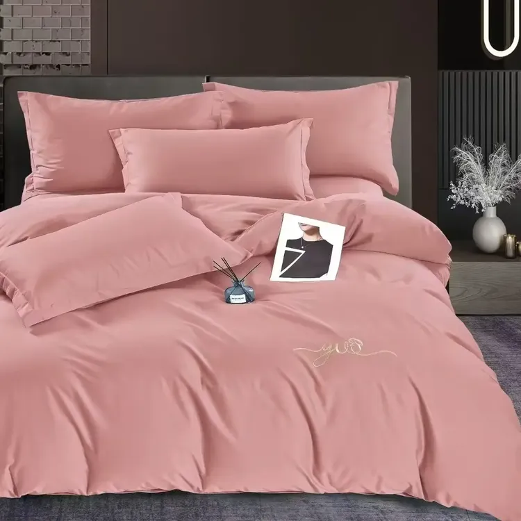 轻奢简约纯棉被罩，柔软亲肤透气，带刺绣实用易打理加厚纯棉，