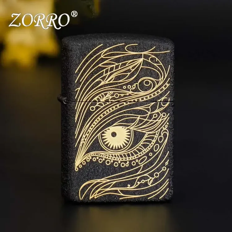 ZORRO佐罗一眼万年高颜值磨砂雕刻个性煤油打火机男友生日礼物