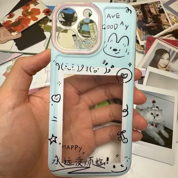 小狗相框适用苹果多型号及华为vivo小米oppo手机软壳