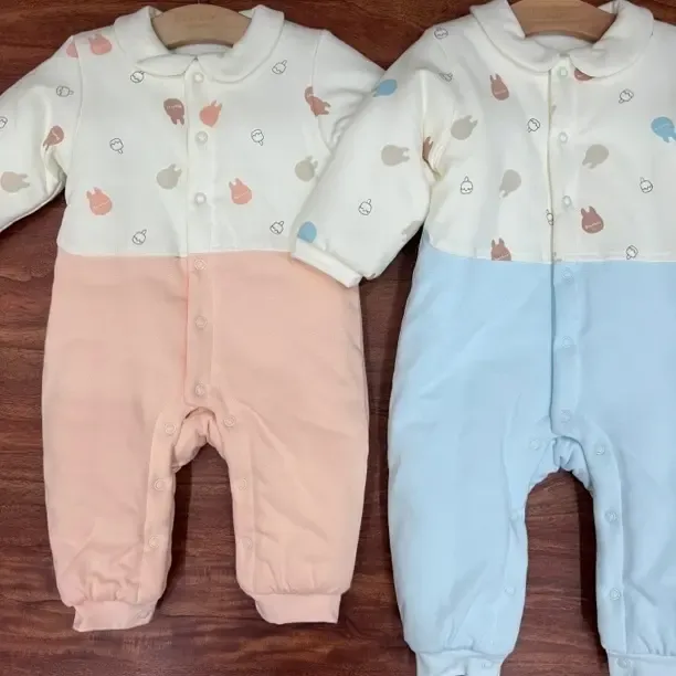 冬季夹棉200g加厚婴儿连体哈衣，保暖外出必备，特价不退不换