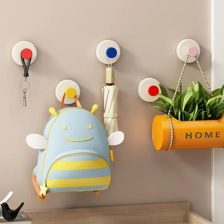 吸盘挂钩免打孔门后挂衣钩壁挂卫生间强承重粘钩真空无痕浴室挂钩