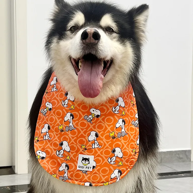 升级款宠物狗狗口水巾大型长毛犬保护胸毛萨摩围巾口水巾狗狗