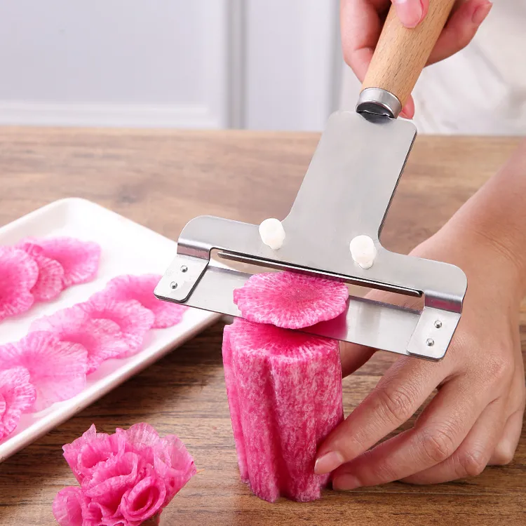 萝卜拉片刀创意菜品盘饰新手装盘工具雕花神器红心萝卜烹饪卷花刨