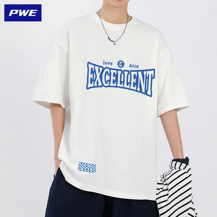 重磅短袖t恤男夏季纯棉半袖上衣服男装潮牌日系美式宽松体恤SX810