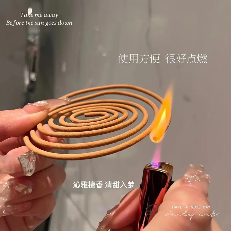 檀香型蚊香传统家用蚊香清香型驱蚊熏香室内线香灭蚊持久防蚊香薰
