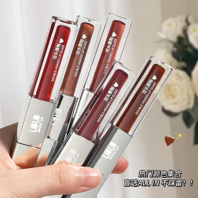 双头唇釉镜面水光持久显白纯欲秋冬不易掉色保湿显色唇釉学生党