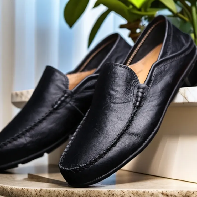 男鞋真皮豆豆鞋夏季新款一脚蹬懒人47大码男士休闲乐福皮鞋秋季