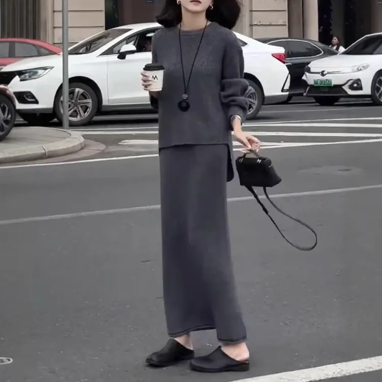 新新款时尚气质不规则上衣半身裙女装
