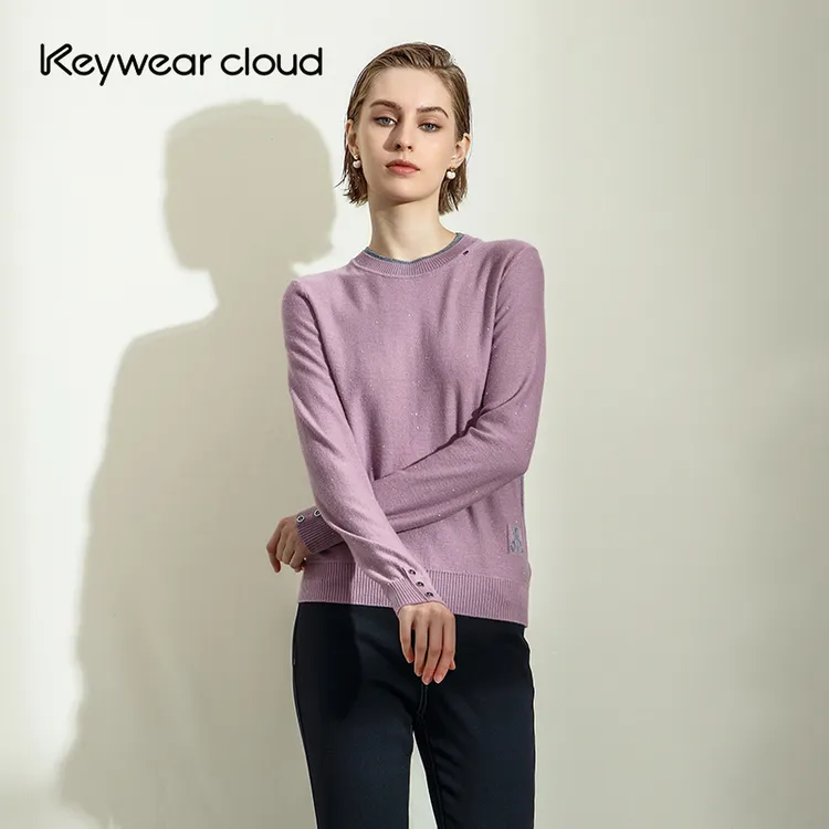 Keywearcloud奇威冬季保暖内搭上衣针织衫毛衣