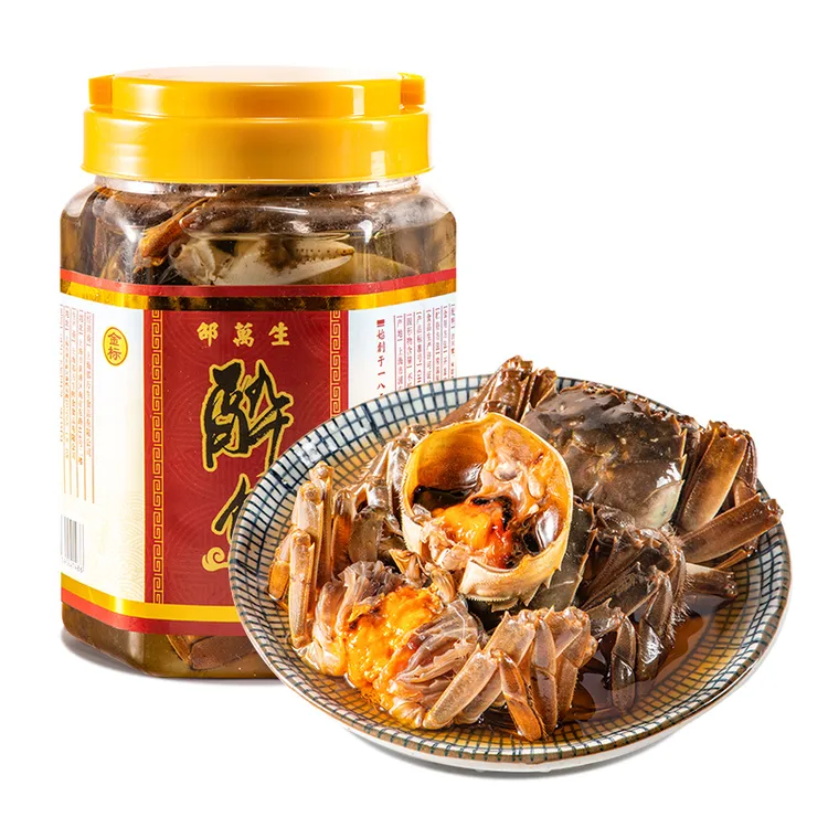 金标醉蟹800g*1塑桶装花雕醉蟹红膏呛蟹生腌母蟹