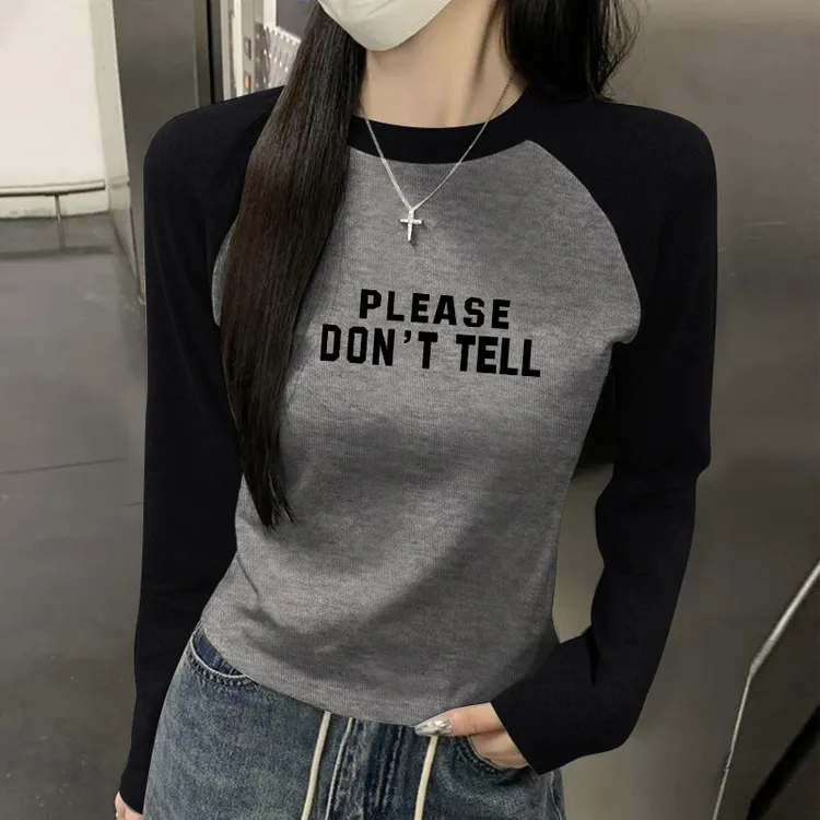 2025秋冬季内搭德绒保暖长袖T恤女修身显瘦圆领打底衫插肩袖上衣
