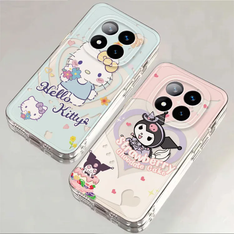 小米红米Note14Pro新款网红KT猫透明手机壳卡通库洛米创意高级感
