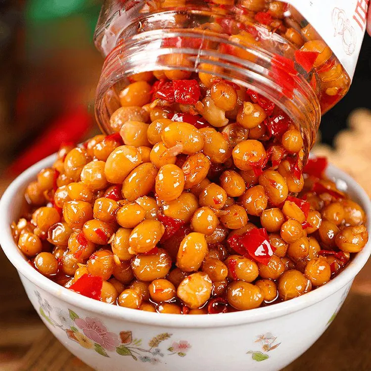湖南正宗特产腊八豆农家味道香辣黄豆下饭菜酱豆子正宗豆瓣黄豆酱