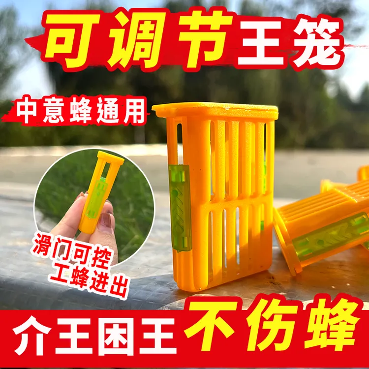 中意蜂通用多功能囚王笼关蜂王控王介控王笼防蜂群飞逃养蜂工具