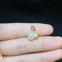 【云上好物】29 DS65698-S925银镶嵌珍珠吊坠-多样性发一件-8mm（JG）
