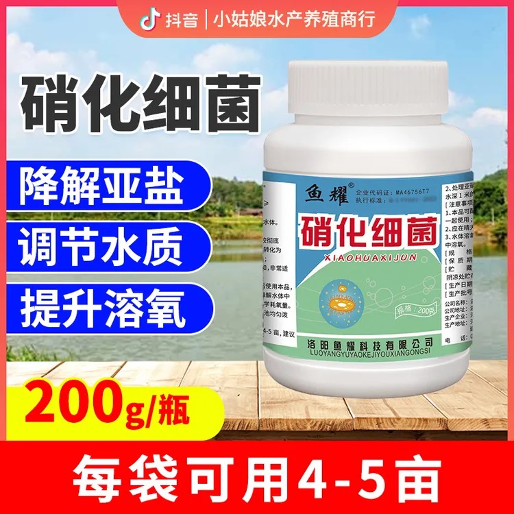 鱼耀硝化细菌干粉水产养殖专用活菌降亚盐除氨氮调节水质适用200g