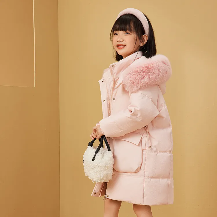 儿童羽绒服女童中长款2025新款洋气中大童羽绒服冬季童装外套