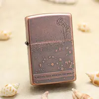 ZIPPO正品打火机/仿紫铜【星光风中女郎】经典男士DY9902QT【阿明1】