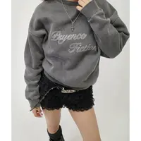  【Montendre】秋冬新款 W 烫钻水钻设计百搭休闲风纯棉卫衣