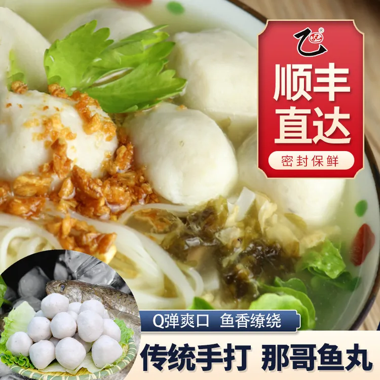 正宗潮汕达濠鱼丸乙记手工那哥鱼丸250克/包传统手工手工水饺