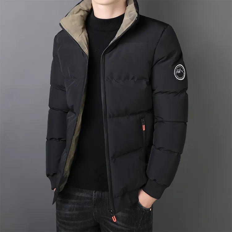 男士棉衣2025冬季新款休闲百搭立领棉服加厚舒适保暖宽松外套男装
