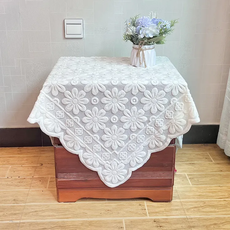 床头柜盖布冰箱搭巾网红简约现代防尘床头柜铺巾台灯遮光布小桌布