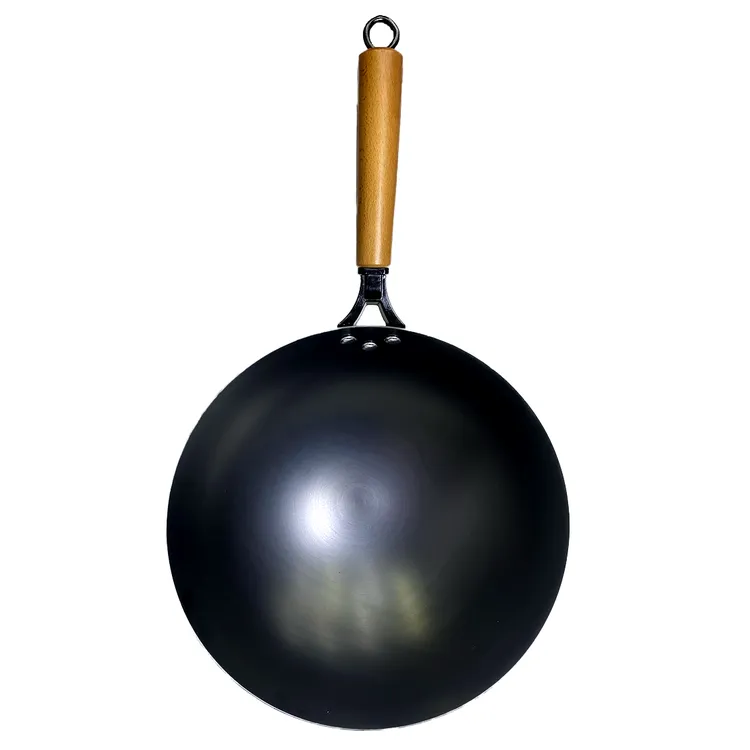 无涂层专用纯铁锅不粘锅不生锈家用炒锅铁锅章丘正宗炒菜锅