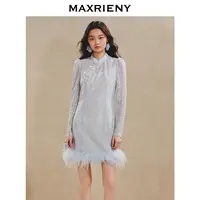 【高高甄选】MAXRIENY贵雅新中式连衣裙夏季新款盘扣收腰裙子显瘦女