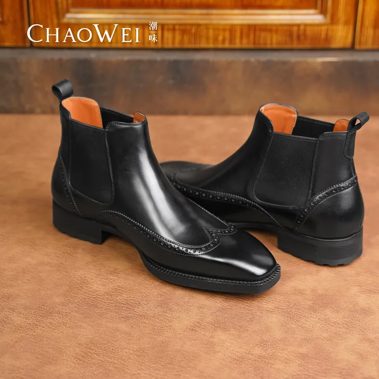 【潮味保暖搭子-24年新品】正装切尔西靴X877-K31