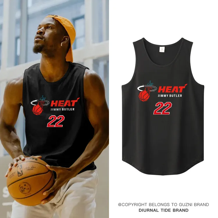 巴特勒背心男热火篮球训练运动坎肩美式速干夏季冰丝无袖T恤男款