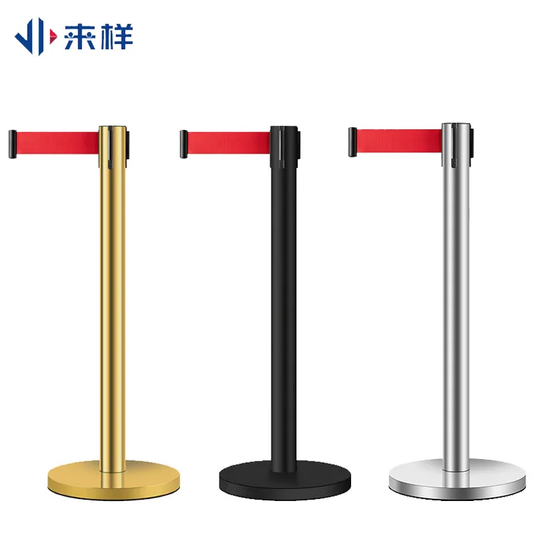 来样伸缩带排队护栏一米线不锈钢栏杆警戒线围栏排队护栏可定制