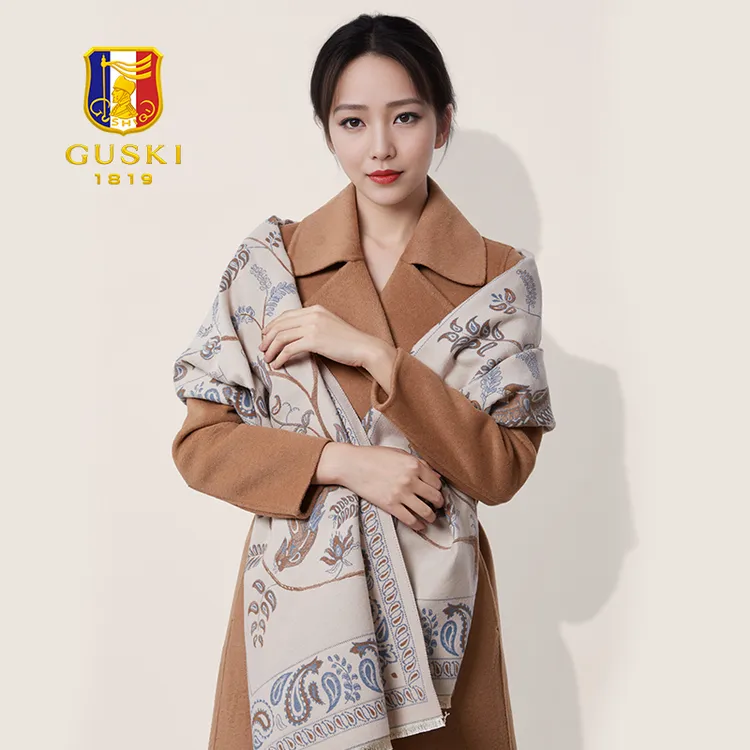 古士旗品牌女士围巾秋冬款围脖空调披肩时尚百搭潮流防寒保暖围巾