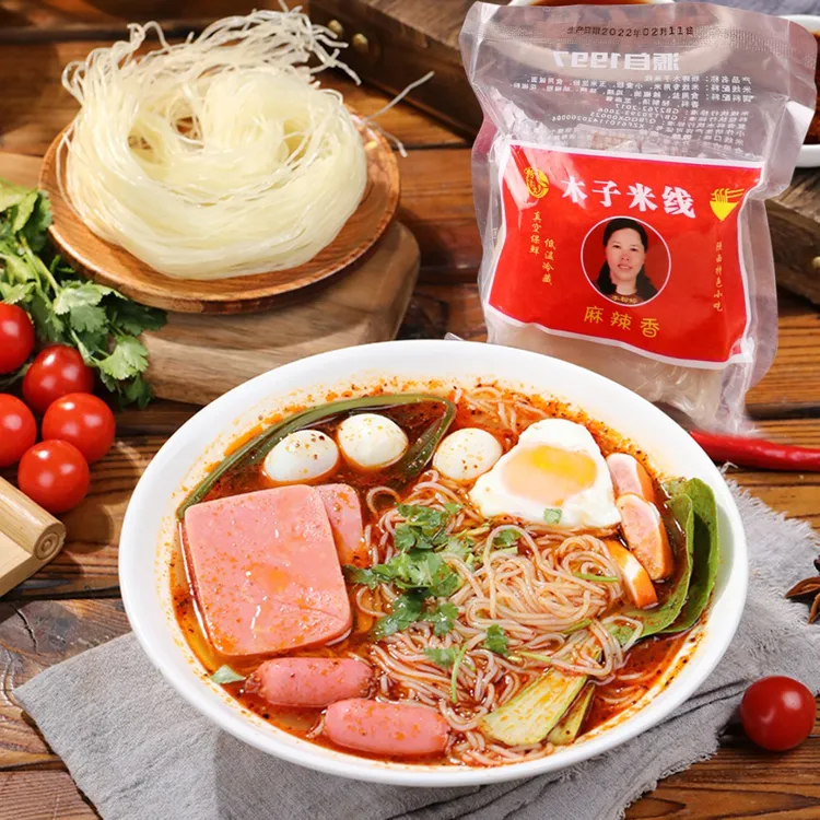 粉婷木子米线厂家直销西安网红美食方便速食无添加剂红油麻辣200g