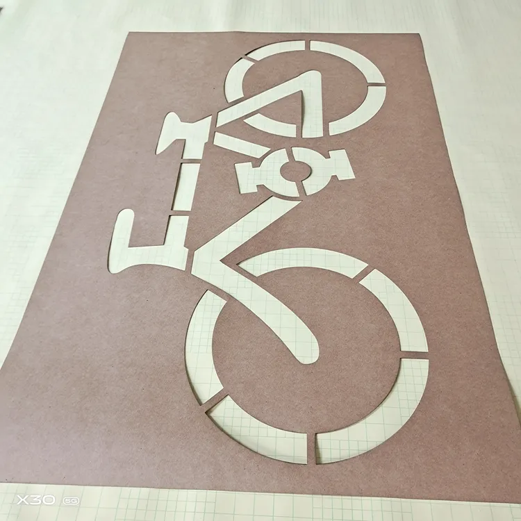 一次性牛皮纸镂空喷漆模板定做加工支持定做私人订制