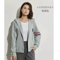 秋季新款云感时尚百搭空气棉外套连帽拉链开衫外套